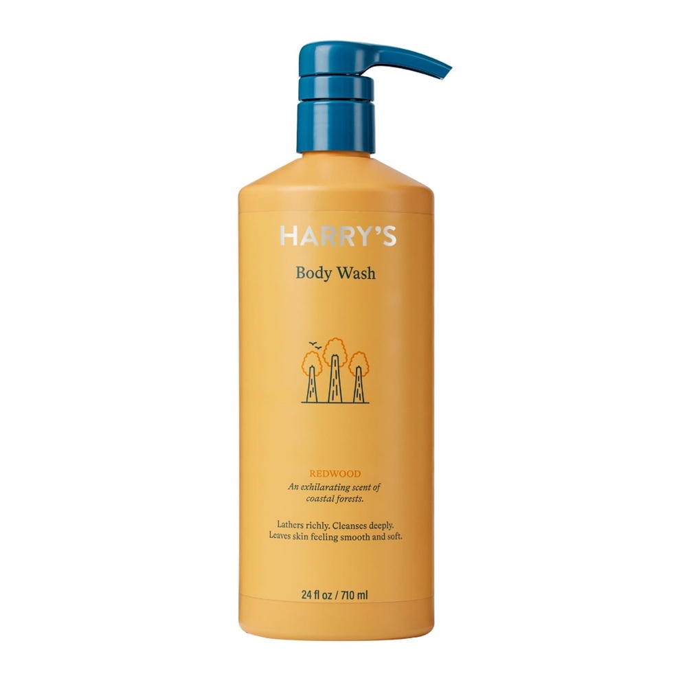 Harry's Men's Redwood Scent Foaming Cleansing Body Wash NWT